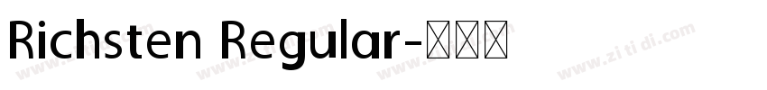 Richsten Regular字体转换